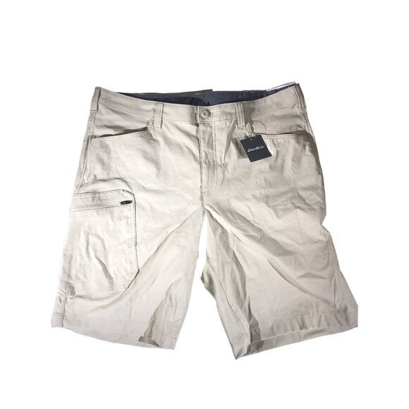 Eddie Bauer Men's "Live Your Adventure" Beige Active Shorts - Picture 1 of 7